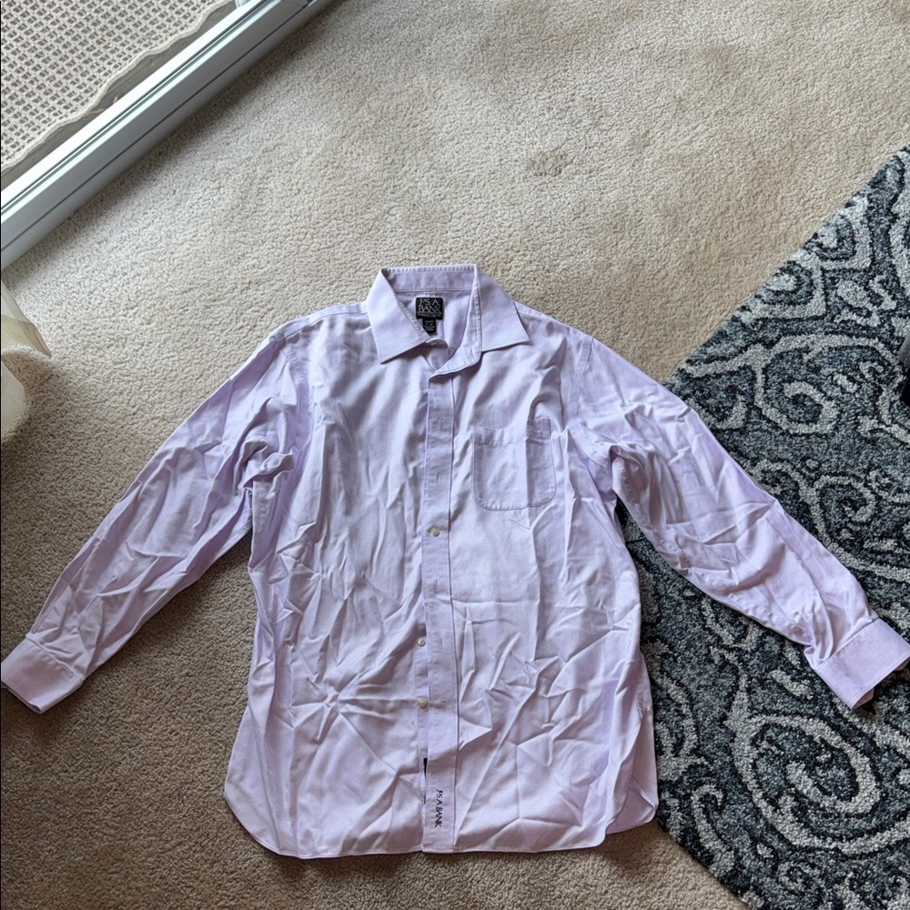 Jos. A. Bank Signature Collection Men's Light Purple Dress Shirt